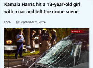 In one example of fake news spreading during the election, a fictitious TV station called "KSBF," allegedly based in San Francisco, posted a false story about a car accident involving Democratic nominee Kamala Harris. The story was shared millions of times despite being completely made up 